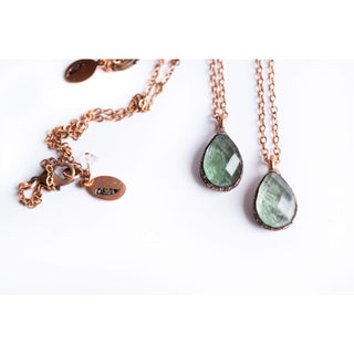 HAWKHOUSE NECKLACES Moss agate necklace | Moss agate jewelry | Agate necklace | Raw agate pendant | Faceted moss agate necklace