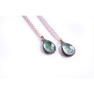 HAWKHOUSE NECKLACES Moss agate necklace | Moss agate jewelry | Agate necklace | Raw agate pendant | Faceted moss agate necklace