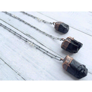 HAWKHOUSE NECKLACES Raw tourmaline necklace | Black tourmaline crystal necklace