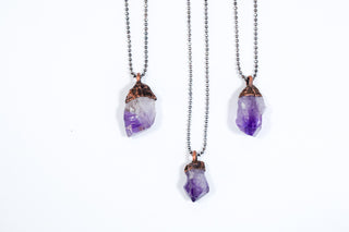 Natural Amethyst necklace | February Birthstone pendant