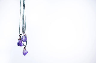 Natural Amethyst necklace | February Birthstone pendant