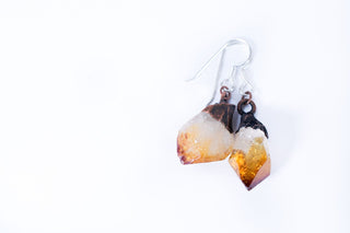 SALE Raw crystal earrings | Citrine crystal earrings