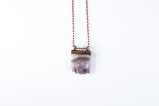 Amethyst crystal necklace | Amethyst slice pendant