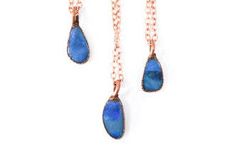 Opal necklace | Fiery opal necklace