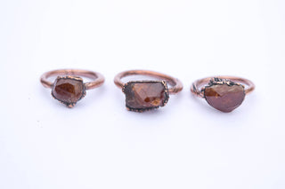 SALE Garnet ring | Orange Garnet ring