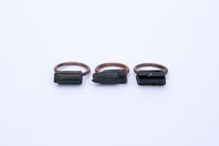 SALE Black tourmaline ring | Black tourmaline