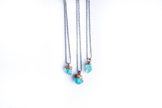 SALE Rough apatite necklace | Blue apatite necklace
