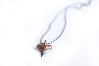 Sharks tooth pendant | Electroformed copper shark tooth pendant
