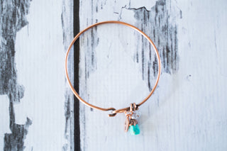 Turquoise crystal bracelet | Turquoise crystal bangle