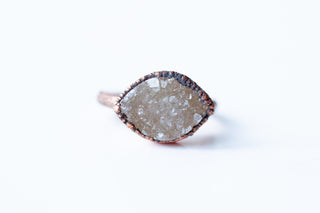SALE Druzy Marquis Ring | Crystal Marquis Ring