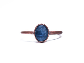 SALE Tumbled Kyanite ring | Blue Kyanite ring
