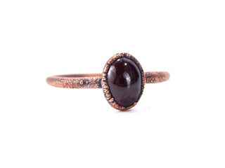 SALE Deep Red Garnet ring | Garnet Ring