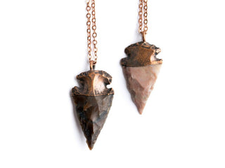 SALE Arrowhead fossil | Electroformed fossil jewelry