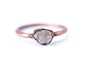 SALE Raw Topaz ring | Topaz crystal ring