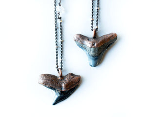 Shark's tooth pendant | Electroformed copper shark tooth pendant