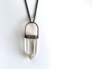 SALE crystal necklace | Electroformed crystal necklace