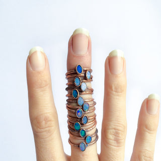 SALE Opal ring | Raw mineral ring