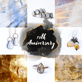 Golden citrine gemstones and sterling silver jewelry including rings, necklaces, and earrings featuring the November birthstone.