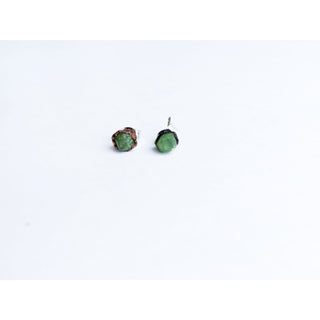 HAWKHOUSE EARRINGS Green Garnet earrings | Green Garnet stud earrings