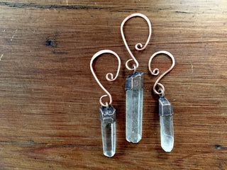 Raw crystal ornament | Quartz crystal ornament