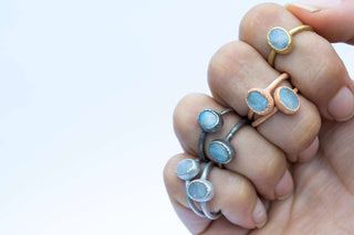 SALE Rainbow moonstone ring | June Birthstone Ring