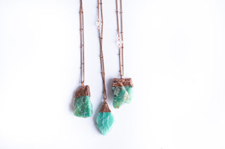 SALE Amazonite jewelry | Raw Amazonite crystal