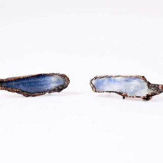 HAWKHOUSE EARRINGS Raw kyanite studs | Blue kyanite crystal earrings
