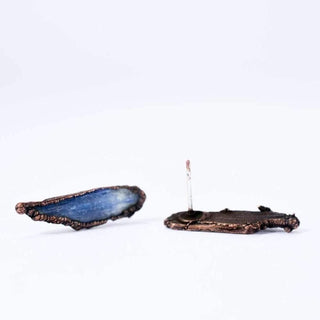 HAWKHOUSE EARRINGS Raw kyanite studs | Blue kyanite crystal earrings