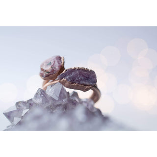 HAWKHOUSE SILVER + GOLD RINGS Rose Gold Ruby ring | Red ruby crystal ring