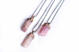 HAWKHOUSE NECKLACES SALE Raw tourmaline necklace | Pink tourmaline necklace