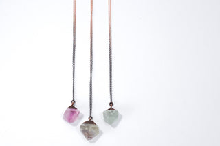 SALE fluorite necklace | Rough fluorite jewelry