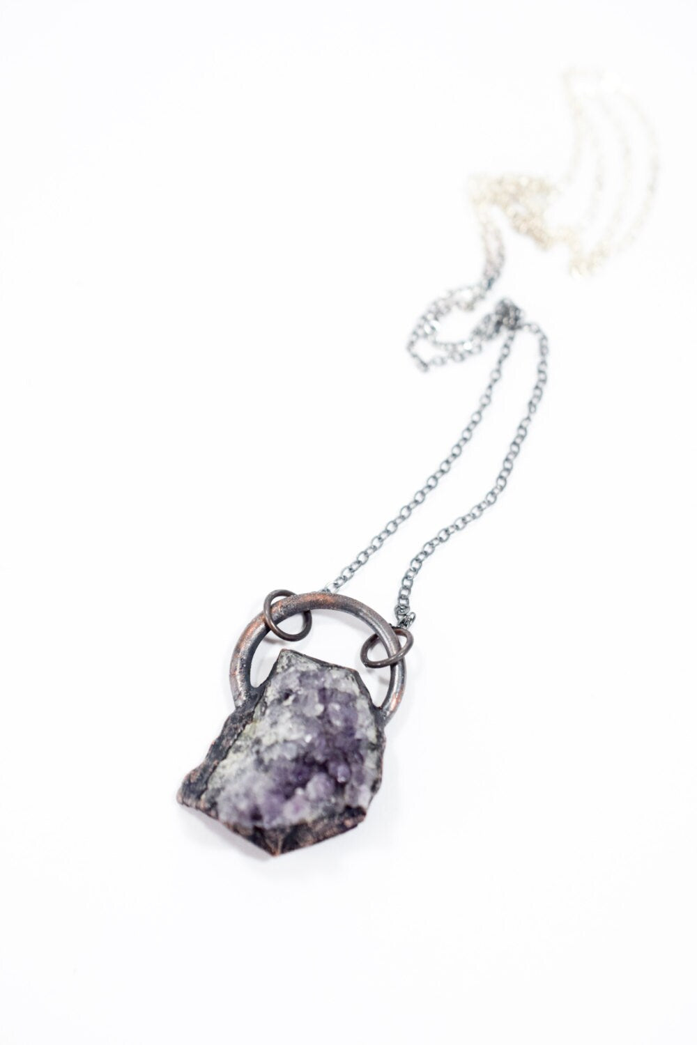 Amethyst crystal necklace | February Birthstone Necklace