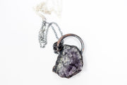 Amethyst crystal necklace | February Birthstone Necklace
