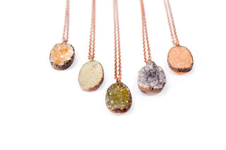 SALE Druzy crystal necklace | Natural druzy pendant