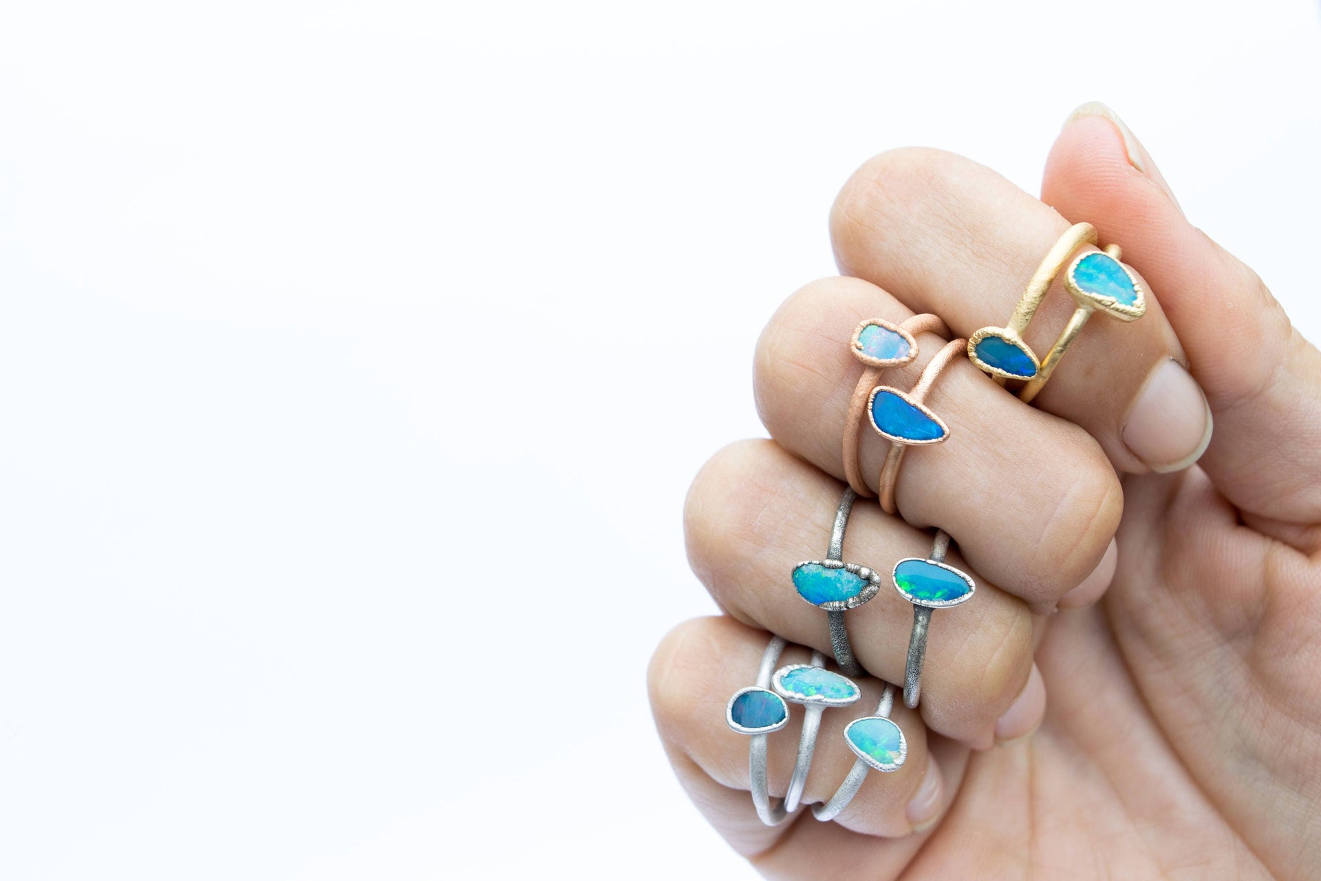 Opal stacking ring | Gemstone ring