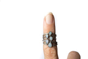 Teardrop opal ring | Rough opal ring