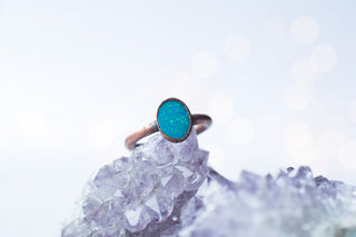 SALE Opal ring | Stacking birthstone ring