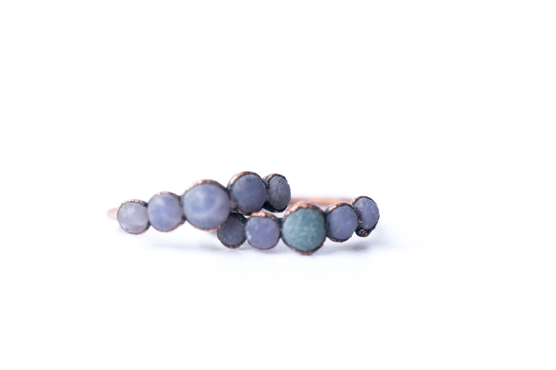 Multi Stone Ring | Grape Agate ring