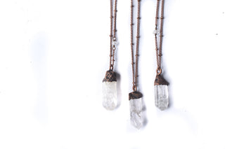 Danburite necklace | Large crystal necklace