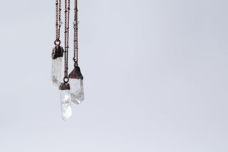 Danburite necklace | Large crystal necklace