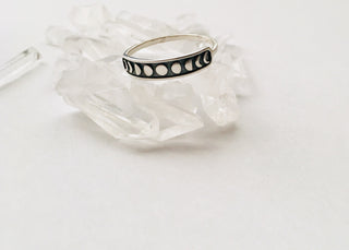Moon Phase Ring | Sterling Silver Ring