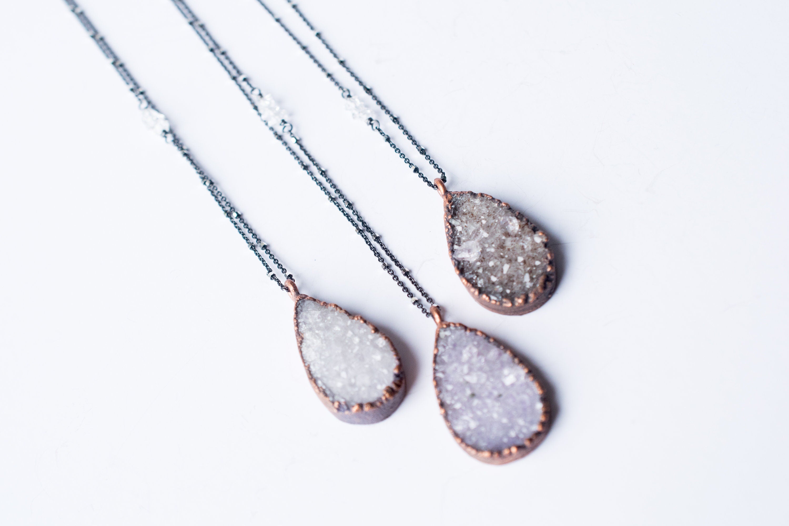 Druzy Necklace Wholesale Aust PCS Natural Druzy Geode Pendant