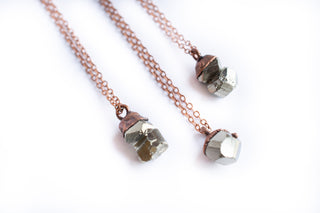 SALE Raw pyrite necklace | Pyrite necklace