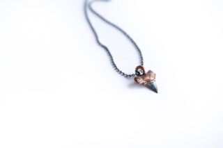 Sharks tooth pendant | Electroformed copper shark tooth pendant