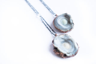 Chalcedony necklace | Chalcedony crystal necklace