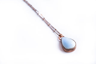 Rainbow moonstone necklace | Simple stone necklace