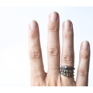 Multi Stone Ring | Raw diamond ring