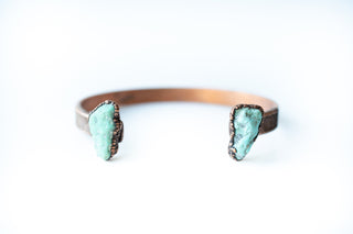 Turquoise Cuff Bracelet | Raw Mineral Cuff