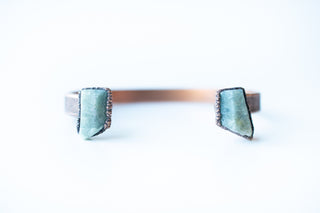 Sapphire Cuff Bracelet | Raw Mineral Cuff