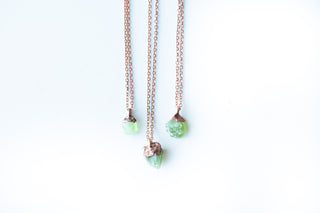 Peridot necklace | Raw peridot necklace